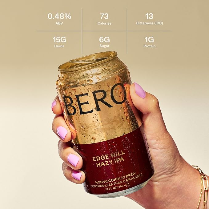 BERO IPA Variety Pack Non-Alcoholic Beer, 12-Pack Hoppy IPA-Style Craft Brew, NA Beer by Tom