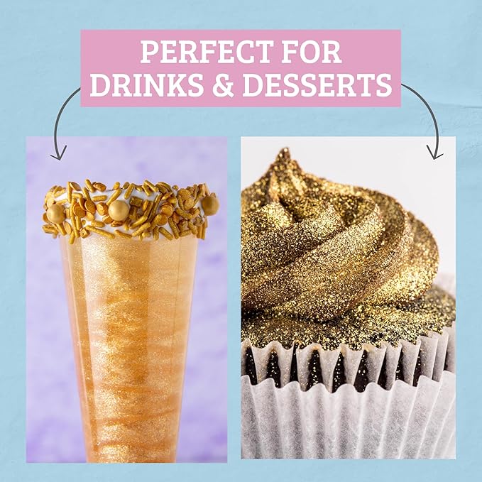 Sweets Indeed Edible Glitter, Perfect for Drinks, Cocktails, Beverages & Cake Decorating, Dessert