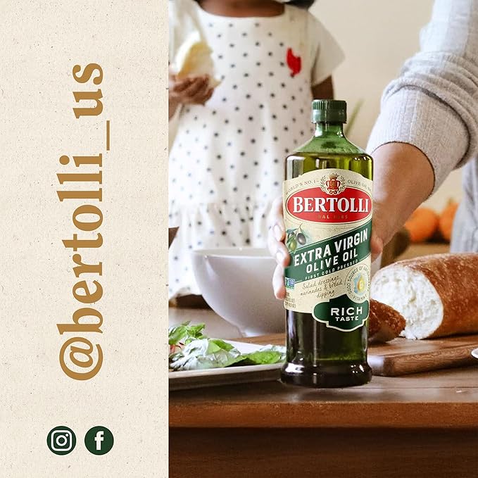 Bertolli Organic Extra Virgin Olive Oil, Rich Taste, 25.36 fl oz