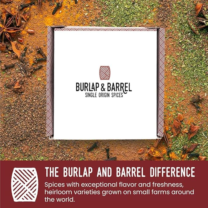 Burlap & Barrel 9-Pack Spice Gift Set ??9 Full-Size Jars of Favorite Spices for the Curious Cook