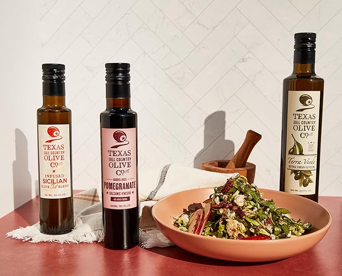 Texas Hill Country Olive Co Terra Verde Extra Virgin Olive Oil - Cold Pressed EVOO Gourmet Olive