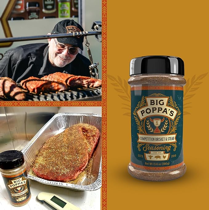 Big Poppa's Competition Brisket & Steak Seasoning – Unleash the Flavor of Your Beef Recipes with