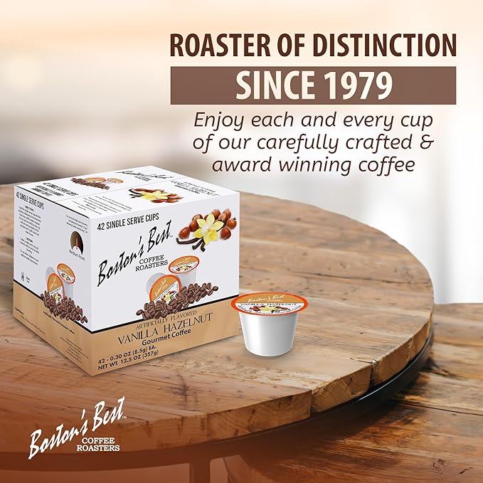 Boston’s Best - Vanilla Hazelnut Delicious Medium Roast Coffee, Flavored Gourmet Compatible with