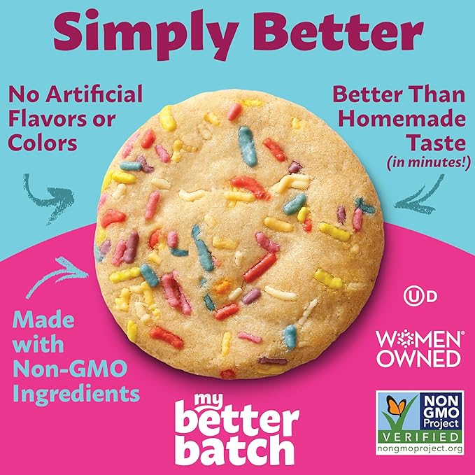 My Better Batch, Celebration Sprinkle Cookie Mix, Simple Cookie Recipe, Celebration Sprinkle