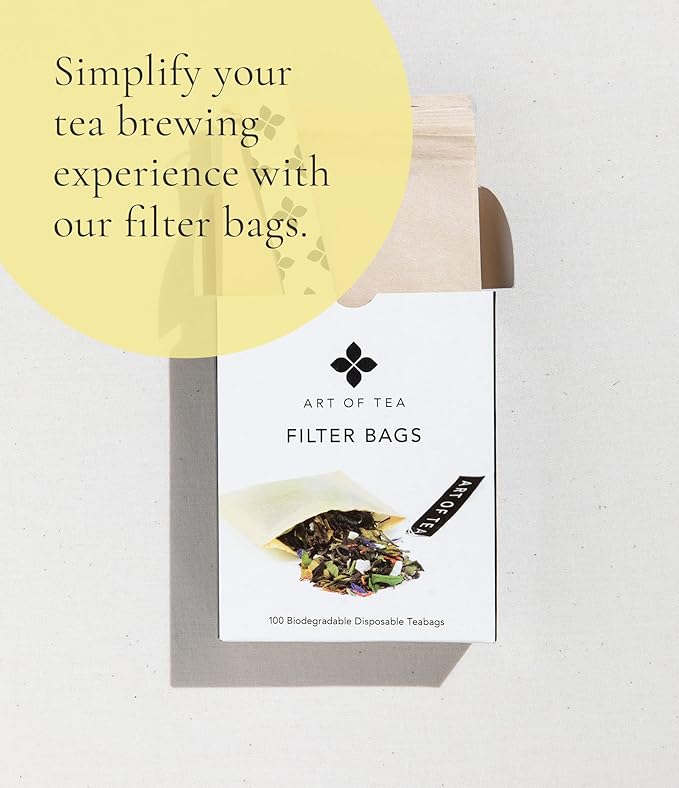 Art of Tea | Organic Egyptian Chamomile Tea Bags - Caffeine Free Herbal Tea | 50 Eco Friendly