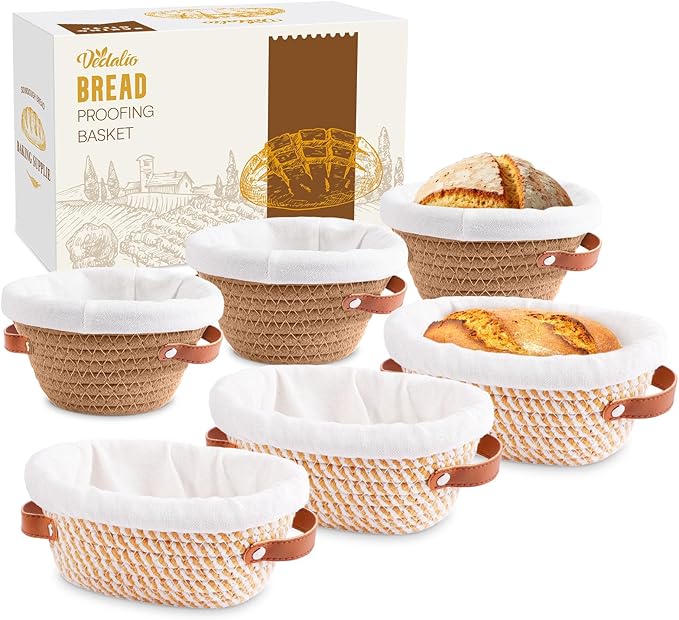Banneton Bread Proofing Basket, Mini Bread Basket, Sourdough Bread Baking Supplies, Sourdough