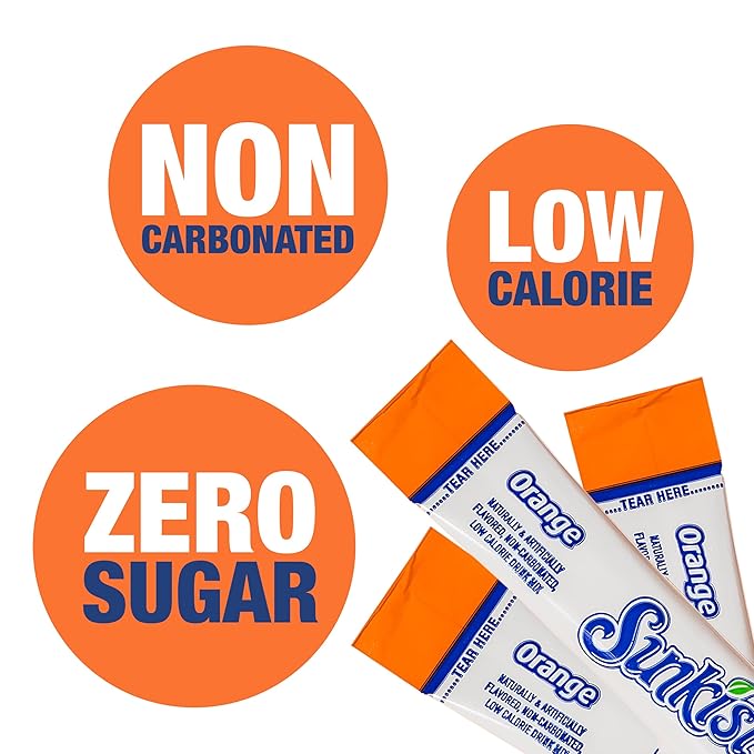 Sunkist Soda Orange Singles To Go Drink Mix, 12 Boxes with 6 Packets Each - 72 Total Servings