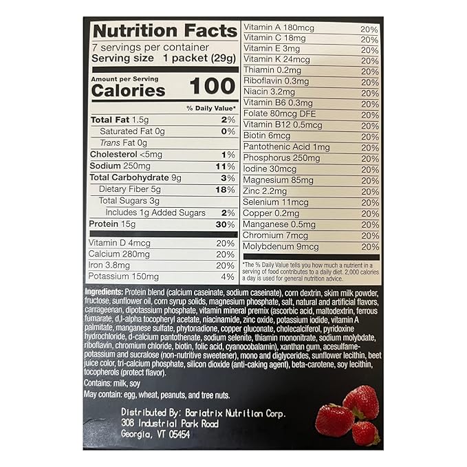 PROTIFIT - High Protein Pudding/Shake Mix, 15g Protein, Low Calorie, Low Fat, Low Carb, Aspartame