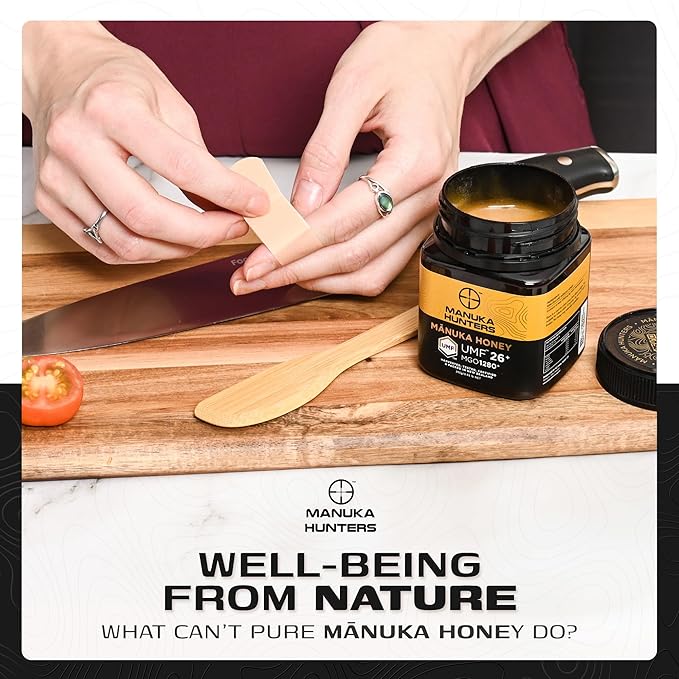 Manuka Hunters UMF 26+/MGO 1280+ Certified New Zealand Manuka Honey - 100% Pure Natural Sweetener