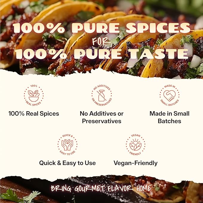𝗪𝗜𝗡𝗡𝗘𝗥 - 𝗕𝗘𝗦𝗧 Birria Bomb Balls - 𝗠𝗦𝗚-𝗙𝗥𝗘𝗘 Authentic Birria Taco Seasoning - Cooks