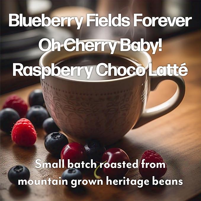 Maud's Blueberry, Cherry & Raspberry Chocolate Flavored Pods Bundle, 54 ct, Medium Roast Flavored