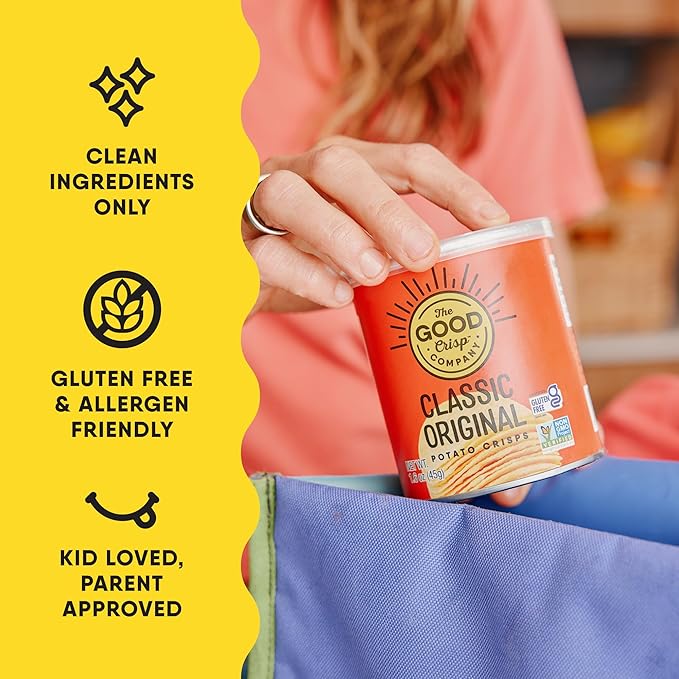 The Good Crisp Company, Good Crisps Minis (Original, 1.6 Ounce, Pack of 12) Non-GMO, Allergen