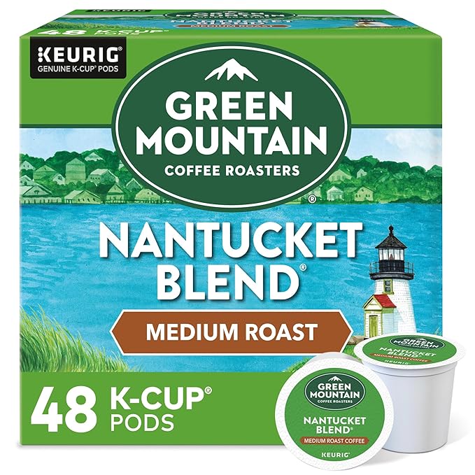 Green Mountain Coffee Roasters Nantucket Blend, Single-Serve Keurig K-Cup Pods, Medium Roast Coffee
