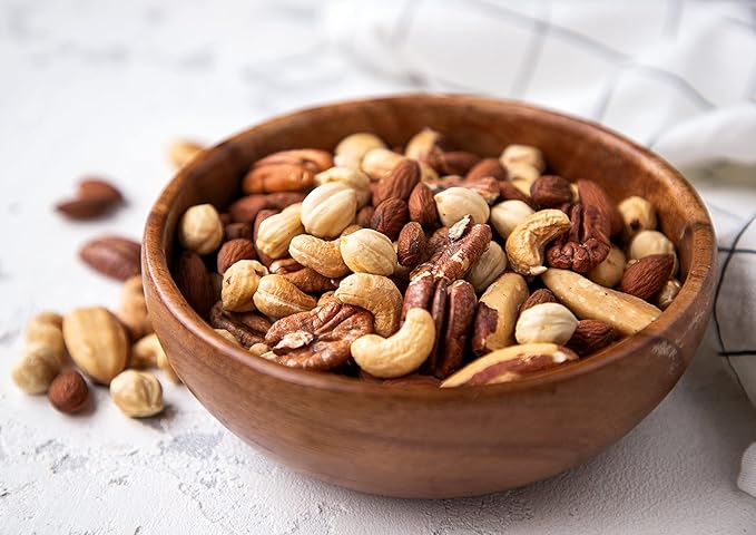 Organic Deluxe Nuts Mix, 1 Pound ??A Blend of Dry Roasted Pecans, Cashews, Filberts, Almonds and