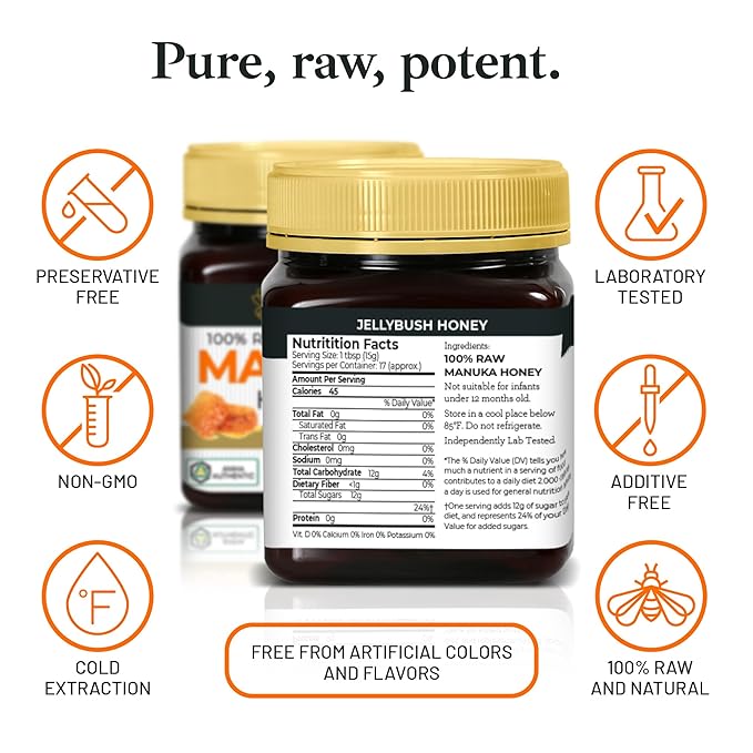 Good Natured Manuka Honey (MGO 850+) - High Grade Raw Manuka Honey Medical Grade, Non-GMO