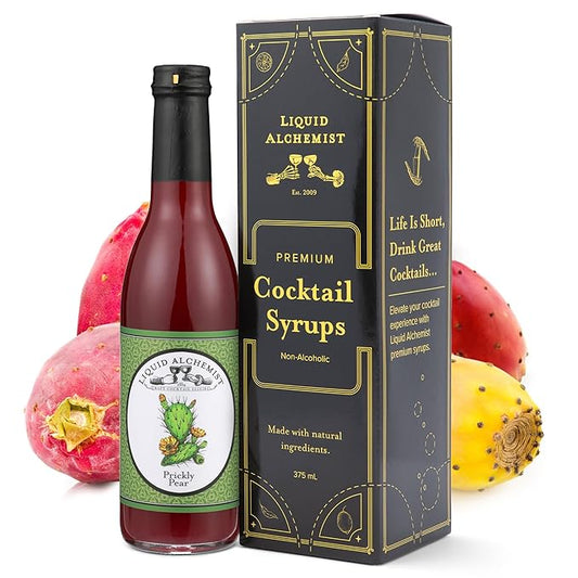 Liquid Alchemist Prickly Pear Syrup for Cocktails - Real Ingredients Make our Prickly Pear Puree a