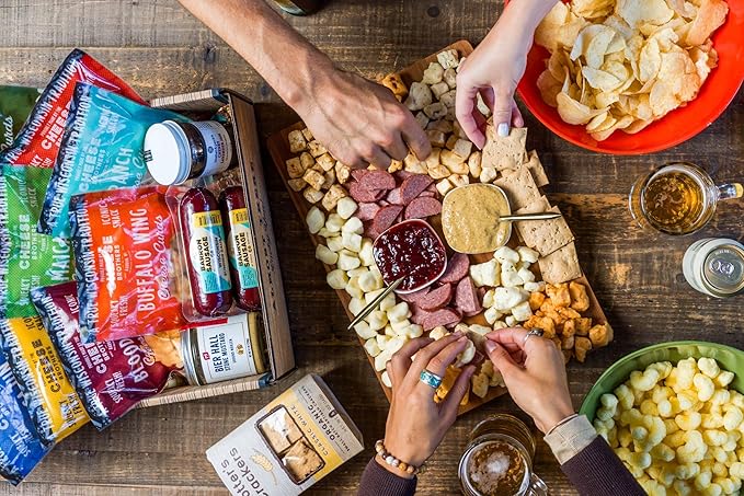 Cheese Bros Deluxe Char-CURD-erie Gift Box | Fresh from Wisconsin | Includes Flavored Curds