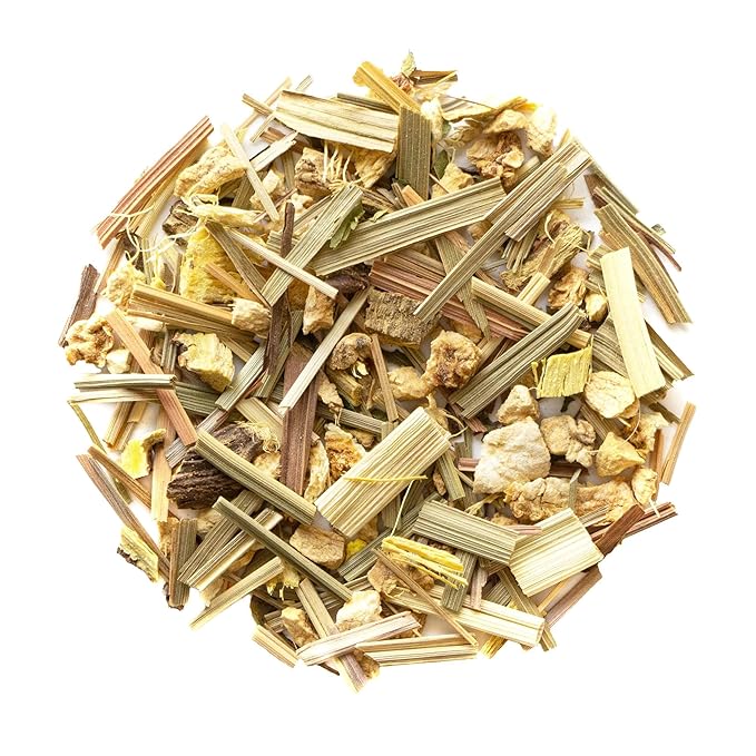 Heavenly Tea Leaves Organic Lemon Ginger, Loose Leaf Herbal Tea, 4 oz. (Approx. 50 Cups of Tea)
