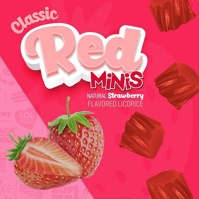 Wiley Wallaby Mini Licorice Bites 0.5 Ounce Classic Gourmet Soft & Chewy Australian Classic Red