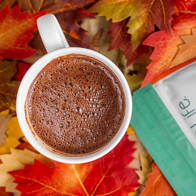 Bare Life: Instant Dairy Free Pumpkin Spice Hot Cocoa Mix - 10 Serving Pouch | Gluten Free, Vegan