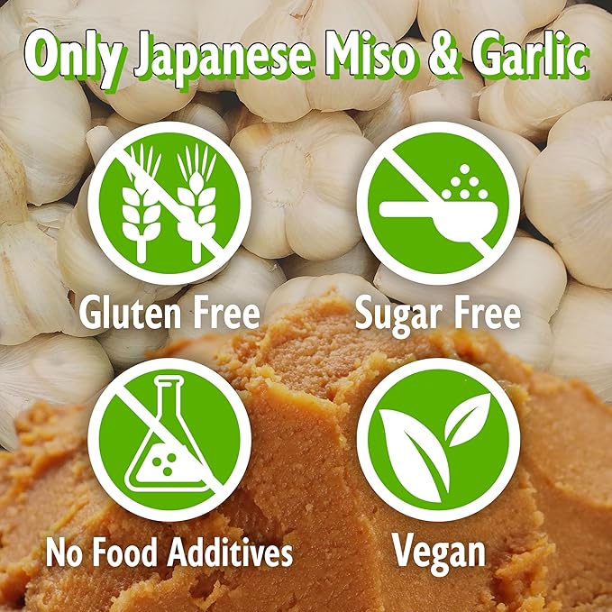 YAMASAN KYOTO UJI Japanese Dry Garlic Miso Seasoning, Freeze-Dried Miso Powder Mixed With Garlic
