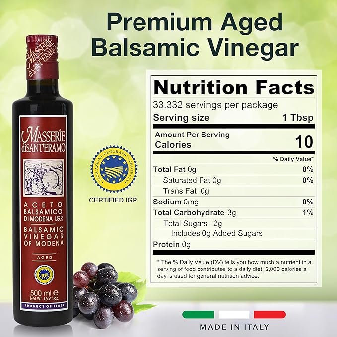 Italian Aged Balsamic Vinegar of Modena, Made in Italy, Aceto Balsamico di Modena IGP - Masserie di