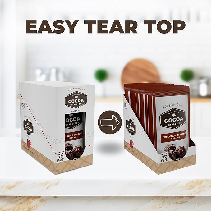 Cocoa Classics Chocolate Supreme Cocoa Mix, Hot Chocolate, Made with Nonfat Milk, Just Add Hot