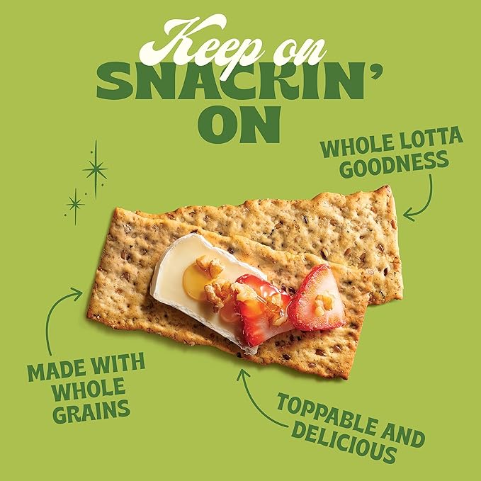 Back to Nature Multigrain Flatbread Crackers, Non-GMO, Vegan Friendly Snack Cracker, Made with