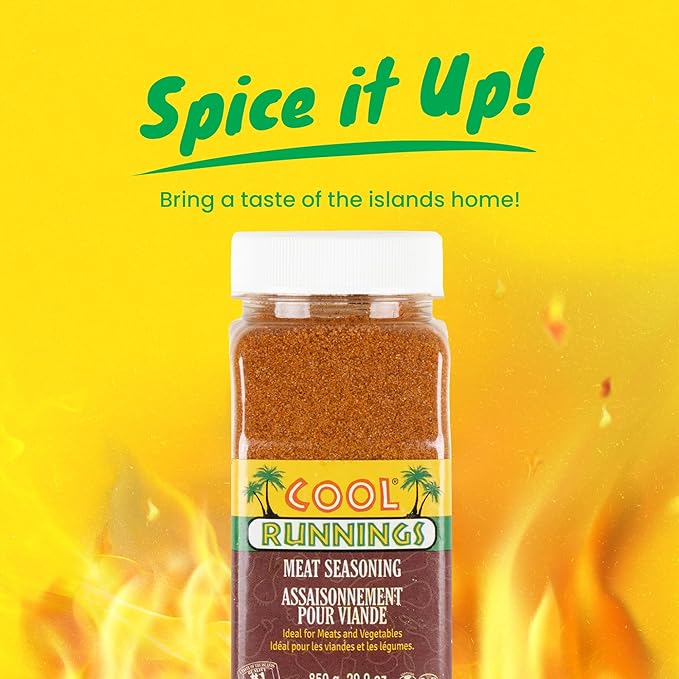 Cool Runnings USA Meat Seasoning 850g - Robust and Flavorful Blend for Marinating, Roasting, and