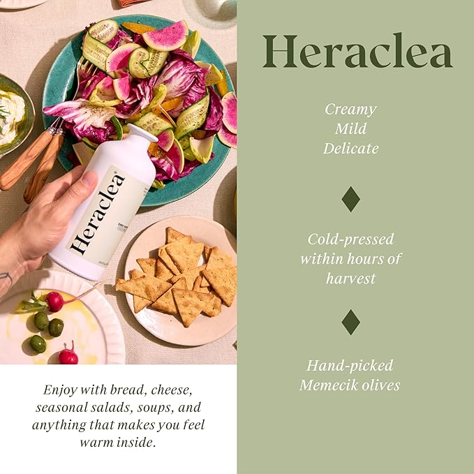 Heraclea - The Pairing - Organic Extra Virgin Olive Oil - Cold Pressed - Organic Olive Oil - Cold