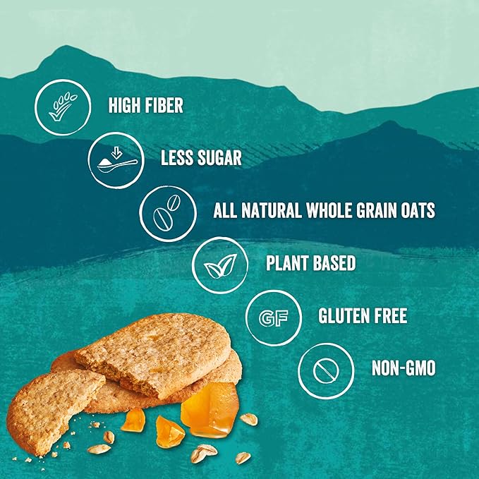 Nairn's Gluten-Free Stem Ginger Oat Grahams - Healthy, Tasty and Safe for Celiacs. Perfect On-the