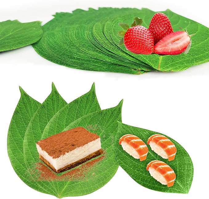 60 Pcs Decorative Spring Parchment Paper Leaves 12 Inch for Cheese & Charcuterie Boards, Holiday