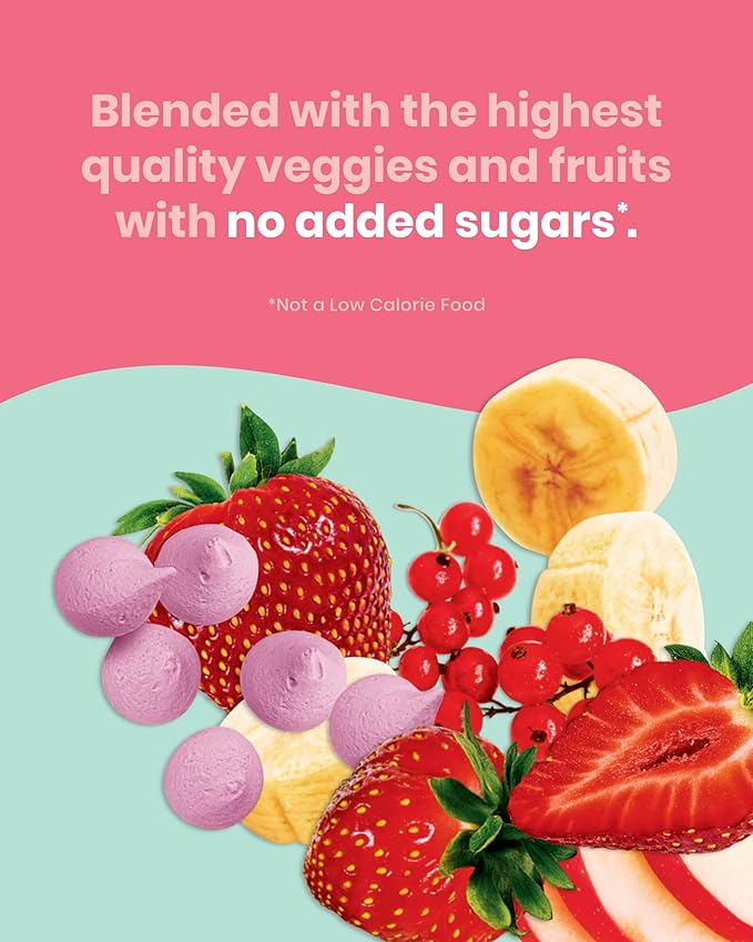 Amara Smoothie Melts - Mixed Red Berries - Baby Snacks Made With Fruits and Vegetables - Healthy