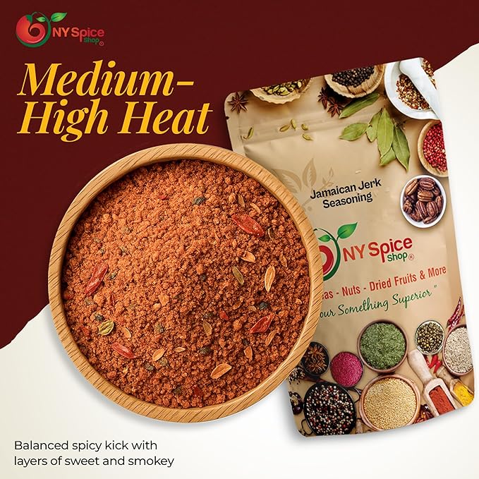 NY SPICE SHOP Jamaican Jerk Seasoning - 6 Ounce Jamaican Jerk Mix Spice Blend for Marinating