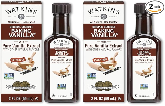 Watkins All Natural Original Gourmet Baking Vanilla with Pure Extract, 2 fl. oz. Bottle, 1-Pack