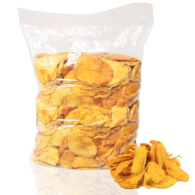 Anna and Sarah Dried Organic Mango, BULK, No Sugar Added, No Preservatives, Al-Natural, Premium