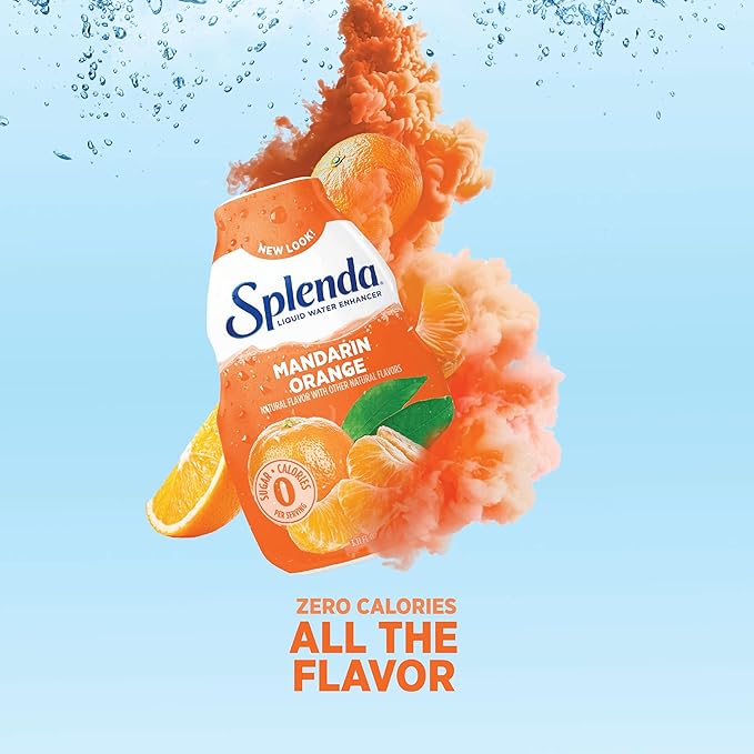 SPLENDA Liquid Water Enhancer Drops, Sugar Free, Zero Calorie, Natural Flavor, Concentrated Drink
