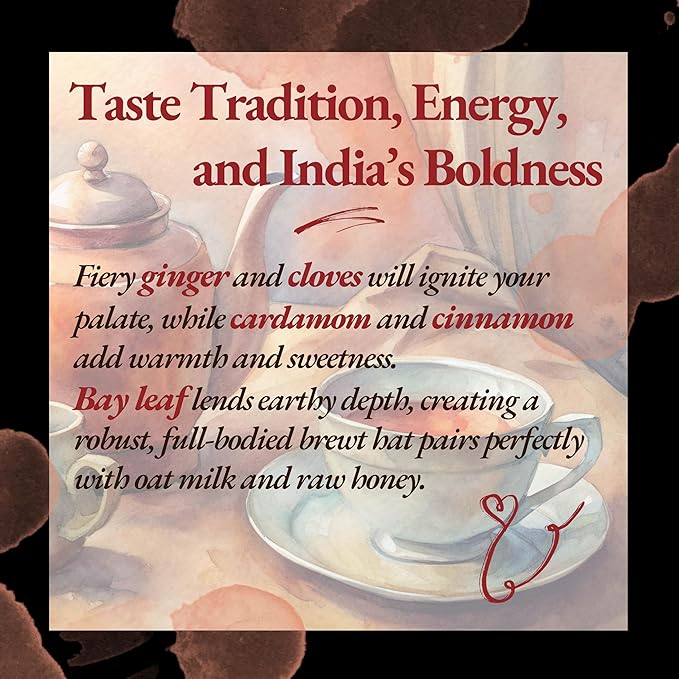 Sattva Tea Co | Assam Masala Chai | 200g/7oz Loose Leaf (Makes 40+ Cups) | Spiced Chai Tea Blend