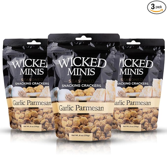 Wicked Minis Soup & Oyster Crackers-Saltine Crackers Salted Flavored Mini Puffed Soup Crackers