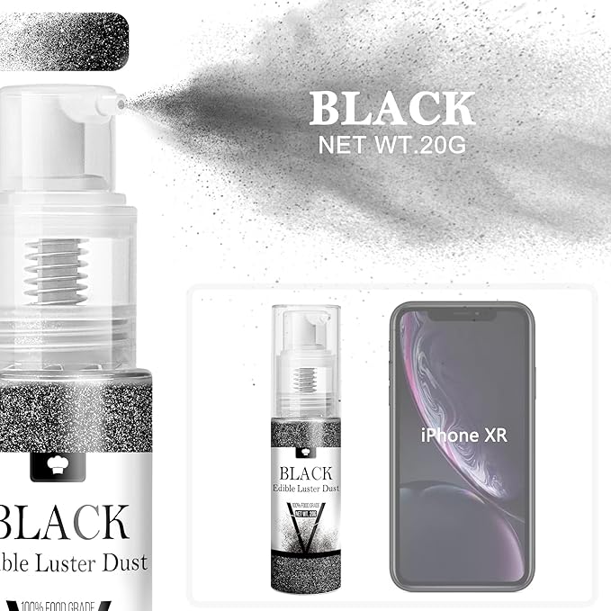 Edible Glitter Spray - 20g Luster Dust Edible Glimmer Powder for Sparkling Cocktails, Cake