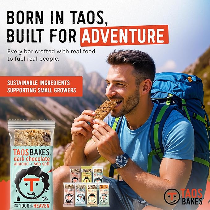 Taos Bakes - Variety Pack - Breakfast Bars - High Protein and High Fiber packed Granola Bars