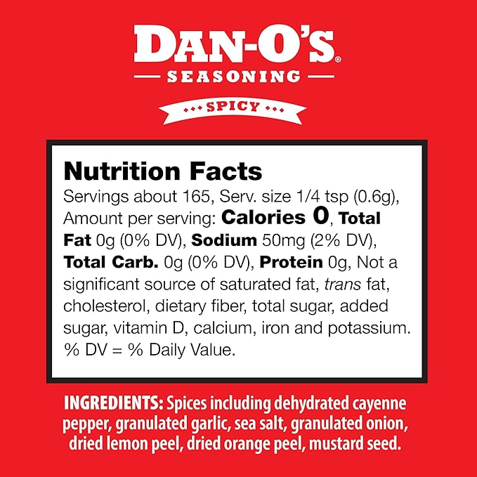 Dan-O's 3 Bottle Seasoning Set, Small Bottles, 3 Pack, Includes Spicy, SEA-soning and Cajun