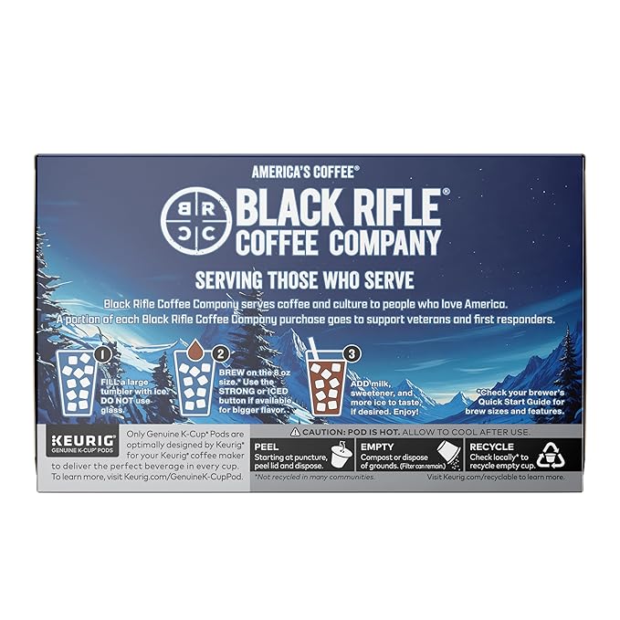 Black Rifle Coffee Company Iced Caramel Coffee K-Cup – Limited Edition, Smooth Caramel Flavor with
