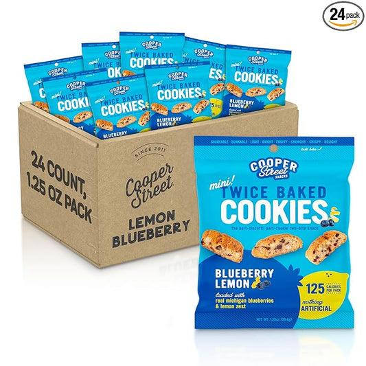 Cooper Street Italian Biscotti Cookies - Twice Baked Biscotti Style Cookie Biscuits in Delicious