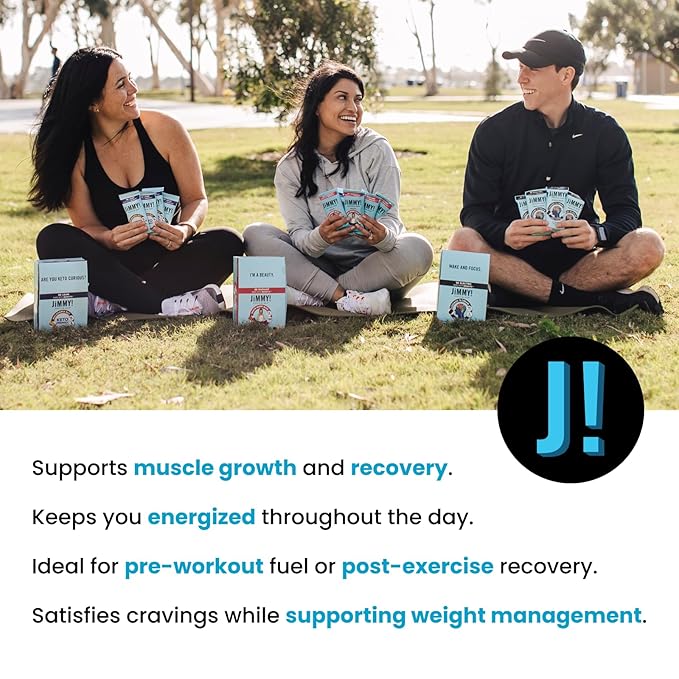 JiMMYBAR! - Golden Vanilla Cookies 'N Cream - 18g Protein Bars - Low 4g Sugar - 12 Count - Real