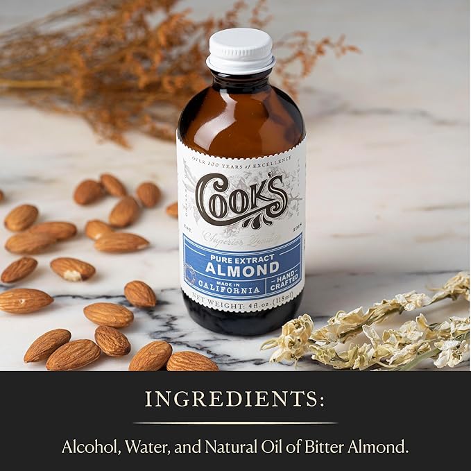 Cook?™s, Pure Almond Extract for Baking, Cooking, and Mixology, Allergen Free Almond Flavoring