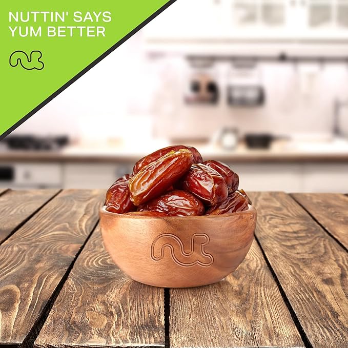 NUT CRAVINGS - Sun Dried Deglet Noor Dates Pitted, No Sugar Added, Unsulphured (16oz, 1 LB) Bulk
