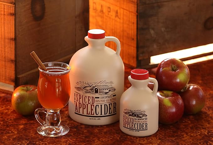 Mountain Cider Apple Cider Concentrate | Spiced Hot Apple Cider Drink | 64 fl. oz (64 servings)