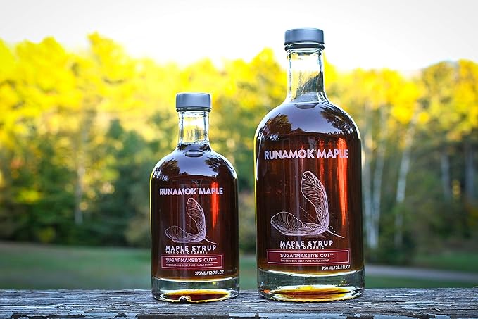 Runamok Maple Syrup Organic Sugarmaker's Cut - Grade A Vermont Maple Syrup, Amber Color, Rich Taste