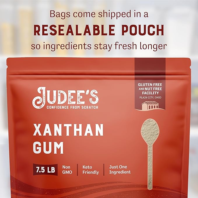Judee's Gluten Free Xanthan Gum - 7.5 lb Bulk - Baking Supplies - Delicious and 100% Gluten-Free